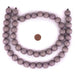 Grey Round Natural Wood Beads (18mm) - The Bead Chest