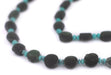 Dark Green Flat Circular Afghani Jade Beads (8mm) - The Bead Chest
