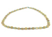 Greenish Yellow Flat Circular Afghani Jade Beads (8mm) - The Bead Chest