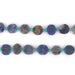 Flat Circular Afghani Lapis Lazuli Beads (8mm) - The Bead Chest