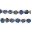 Flat Circular Afghan Lapis Lazuli Beads (8mm)