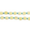 Yellow Flat Circular Afghan Jade Beads (6mm)