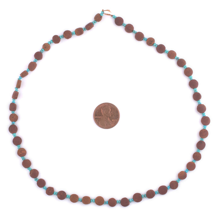 Brown Flat Round Afghani Calcite Beads (6mm) - The Bead Chest