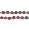 Brown Flat Round Afghan Calcite Beads (6mm)