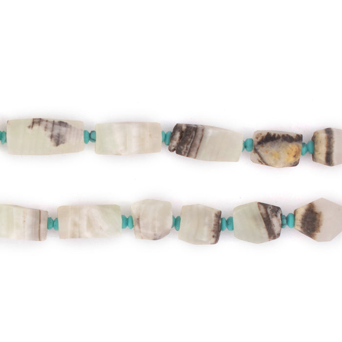 Faceted White Afghani Calcite Beads (6mm) - The Bead Chest