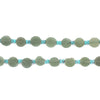 Green Flat Circular Afghan Jade Beads (6mm)