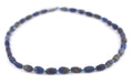 Matte Oval Lapis Beads (9x6mm) - The Bead Chest