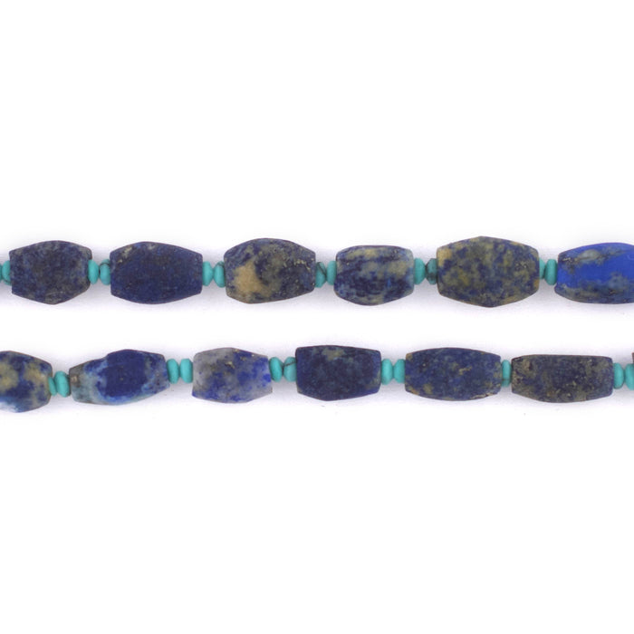 Matte Oval Lapis Beads (9x6mm) - The Bead Chest