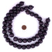 Dark Grey Round Natural Wood Beads (18mm) - The Bead Chest