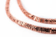 Faceted Copper Triangle Heishi Beads (4mm, 24 inch Strand) - The Bead Chest
