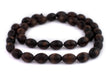 Vintage-Style Oval Olive Wood Beads from Bethlehem (16x12mm) - The Bead Chest