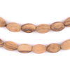 Oval Olive Wood Beads from Bethlehem (12x8mm)