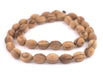 Oval Olive Wood Beads from Bethlehem (16x12mm) - The Bead Chest