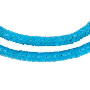 Turquoise Glass Snake Beads (6mm)