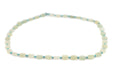 Green Aqua Flat Circular Serpentine Beads (8mm) - The Bead Chest