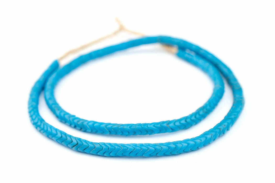 Turquoise Glass Snake Beads (6mm) - The Bead Chest