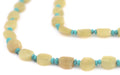 Greenish Yellow Flat Circular Afghani Jade Beads (6mm) - The Bead Chest