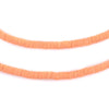 Peach Vinyl Phono Record Beads (4mm)