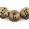 Super Jumbo Ghana Brass Filigree Beads (40mm)