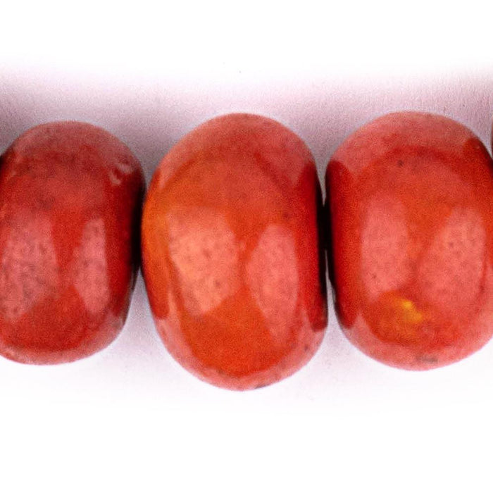 Moroccan Papaya Resin Beads (Graduated) - The Bead Chest