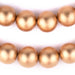 Gold Round Natural Wood Beads (18mm) - The Bead Chest
