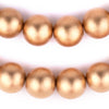 Gold Round Natural Wood Beads (18mm)