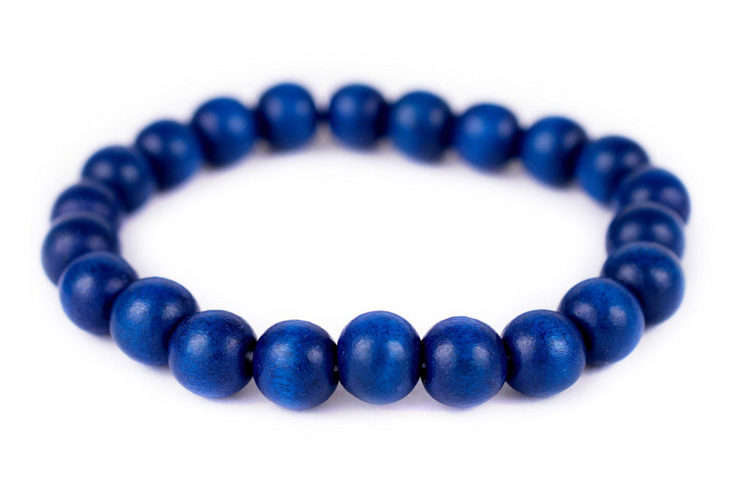 Azul Blue Wood Bracelet (10mm) - The Bead Chest