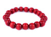 Red Wood Bracelet (10mm)