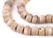 Round Rustic Grey Bone Beads (12mm) - The Bead Chest