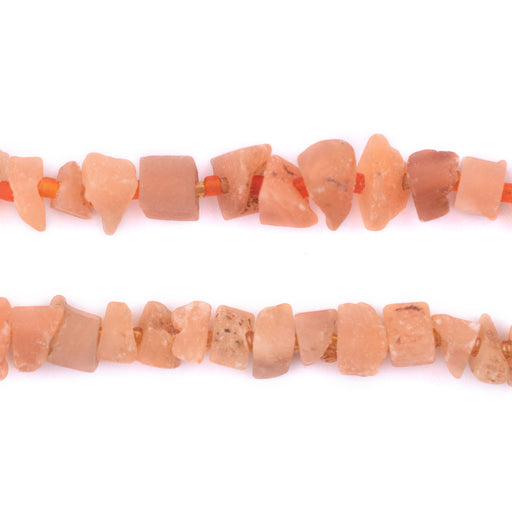 Matte Orange Calcite Chunk Beads (6mm) - The Bead Chest