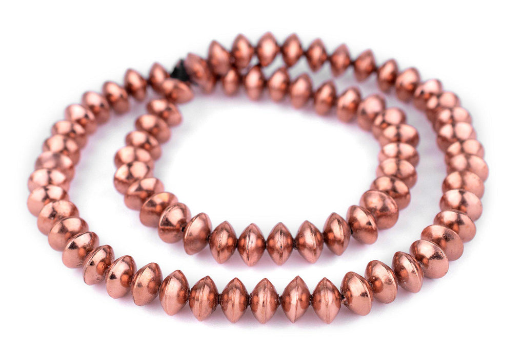 Ethiopian Copper Saucer Beads (12mm) - The Bead Chest