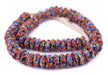 Bright Medley Jumbo Fused Rondelle Recycled Glass Beads (20mm) - The Bead Chest