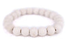 White Wood Bracelet (10mm)