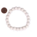 White Wood Bracelet (10mm) - The Bead Chest