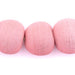 Jumbo Opaque Pink Recycled Glass Beads (27mm) - The Bead Chest