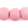 Jumbo Opaque Pink Recycled Glass Beads (27mm)