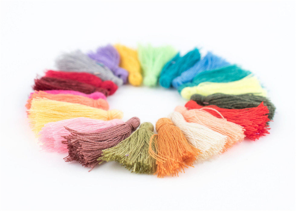 3cm Cotton Tassel Variety Pack (40 Pieces) - The Bead Chest