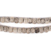 Round Rustic Grey Bone Mala Beads (6mm)