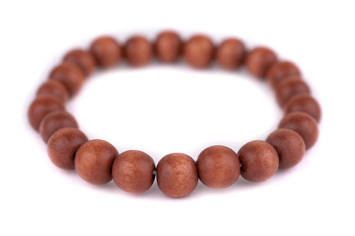 Light Brown Wood Bracelet (10mm) - The Bead Chest