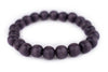 Dark Grey Wood Bracelet (10mm)
