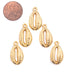 Gold Cowrie Shell Charms (Set of 5) - The Bead Chest