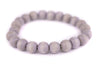 Light Grey Wood Bracelet (10mm)