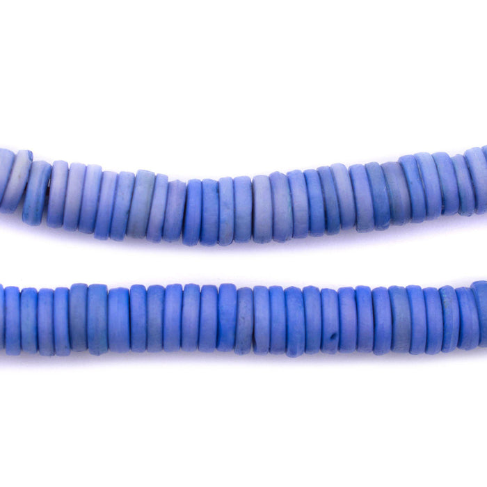 Carolina Blue Bone Button Beads (8mm) - The Bead Chest