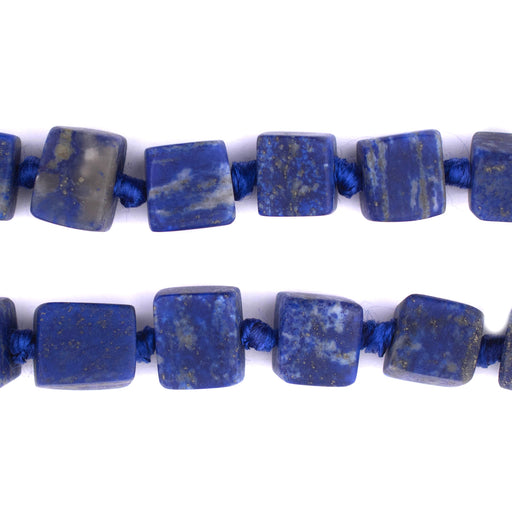 Lapis Lazuli Cube Beads (8-15mm) - The Bead Chest