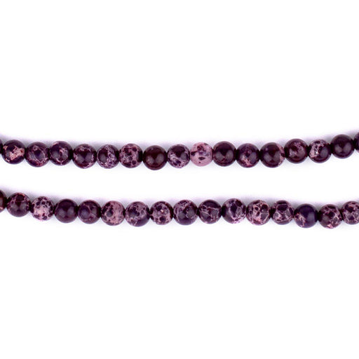 Purple Sea Sediment Jasper Beads (4mm) - The Bead Chest