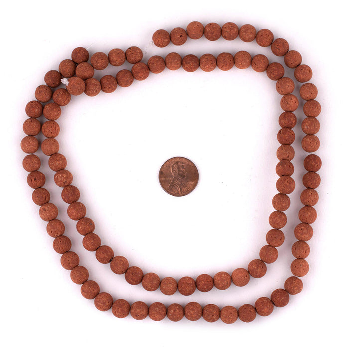 Coffee Brown Mountain Rock Beads (8mm) - The Bead Chest