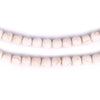 Matte Round White Calcatta-Style Stone Beads (6mm)