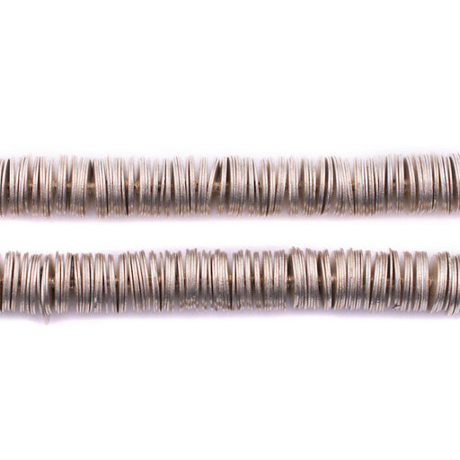 Silver Flat Disk Heishi Beads (8mm)