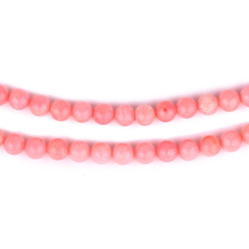 Round Red Coral Beads (5mm) - The Bead Chest