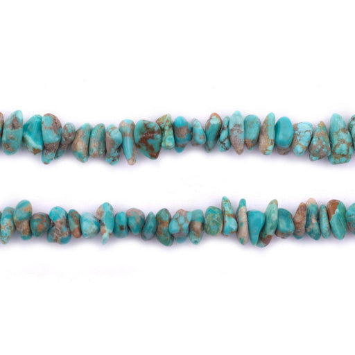 Blue Aqua Turquoise Chip Beads (4-6mm) - The Bead Chest